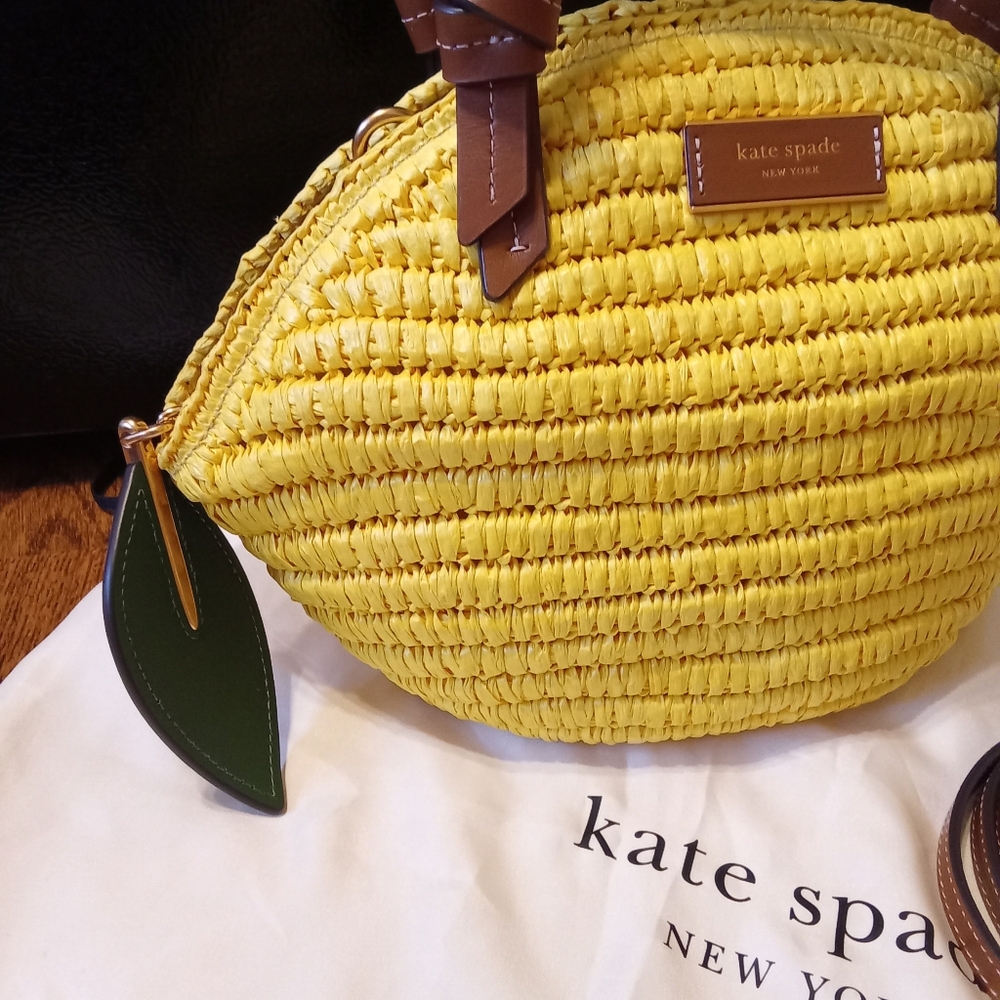 Kate Spade 3 D Lemon Wicker Tote - Picture 2 of 10